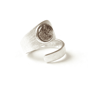 Fashionable Crystal Sterling & Silver Ring